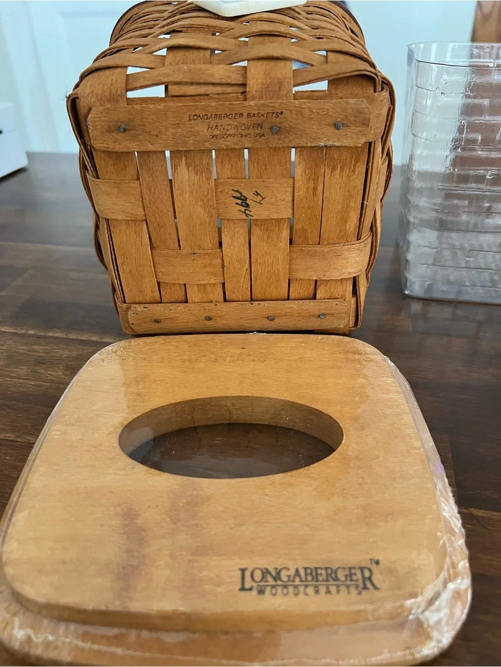 Longaberger Tall Tissue Basket, 1994